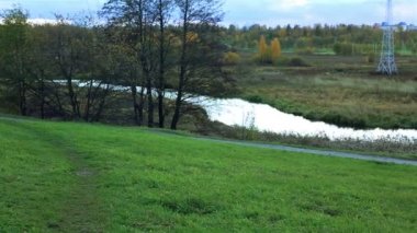 Nehri Panoraması. Minsk Beyaz Rusya