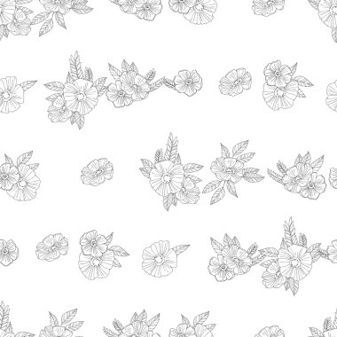 siyah ve beyaz çiçekler