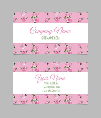 Güzel çiçek iş kartları