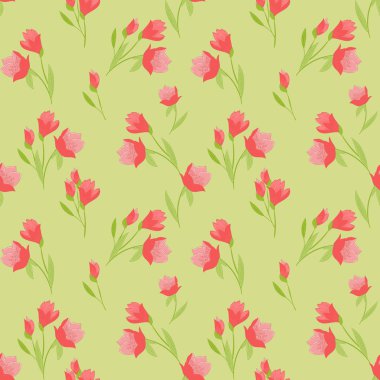 Lalelerle kusursuz desen