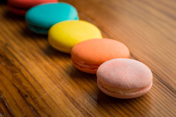 Fila de macarrones — Foto de Stock