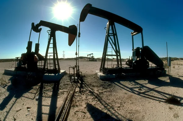 West Texas pumpning Jacks Royaltyfria Stockfoton