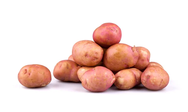Fresh potatoes on white background — Stock Photo, Image