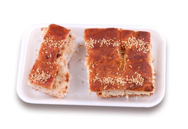 Puf böreği domuz eti cracklings ile