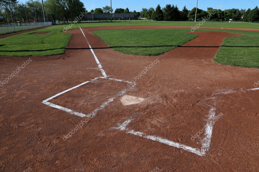 Baseball Field Home Plate View