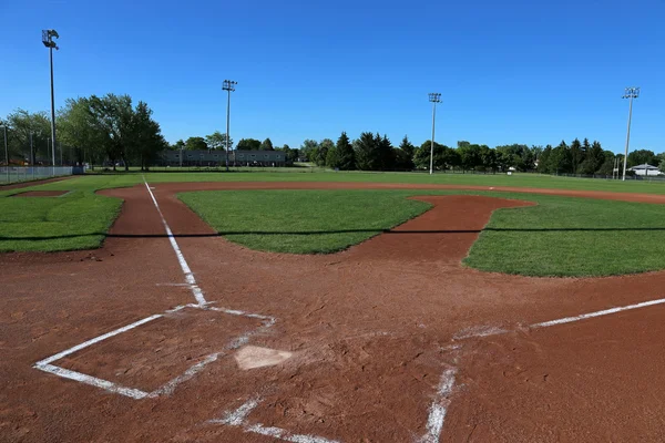 Öppna Baseball området — Stockfoto