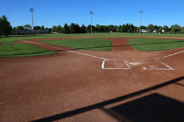 Baseball cienie z lato — Zdjęcie stockowe