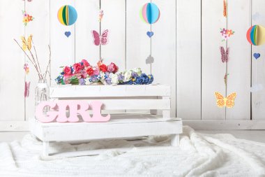 bebek fotoğrafçılık studio arka plan kurulumu
