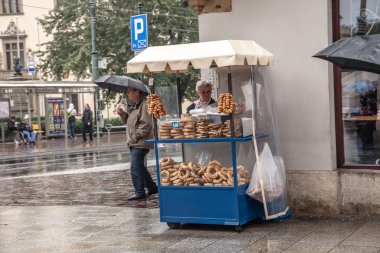 Fırın fast food stand Krakow Polonya