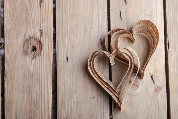 Herzförmiger Ausschnitt st valentines Herzen — Stockfoto