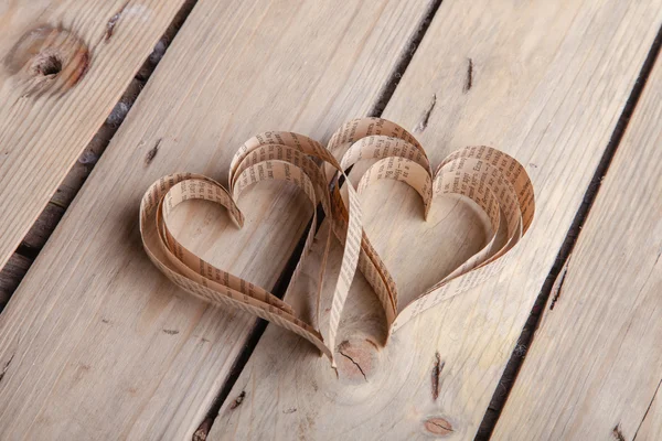 Heart-shaped cutout St Valentines hearts — Stock Photo, Image