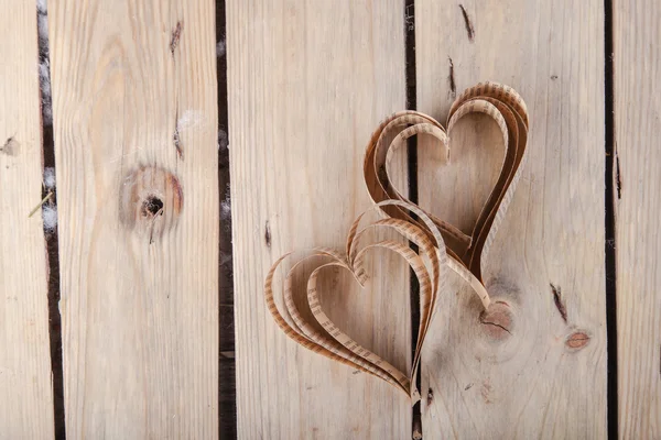 Herzförmiger Ausschnitt st valentines Herzen — Stockfoto