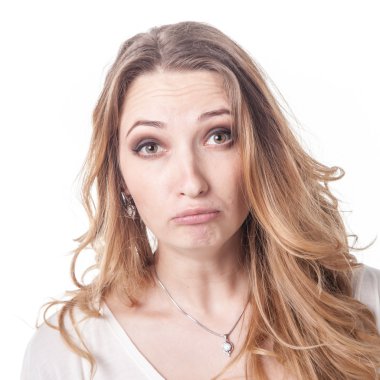 Çeşitli duygular studio oynayan kız