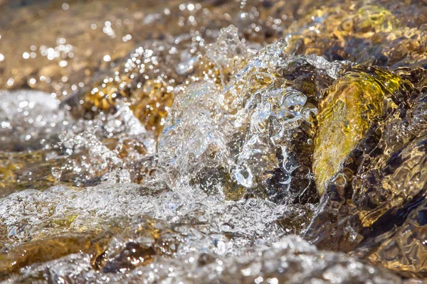 Closeup rapid waters of river strong — Stock Photo, Image