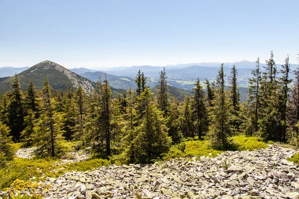 Jolie gamme de montagnes, en plein air — Photo