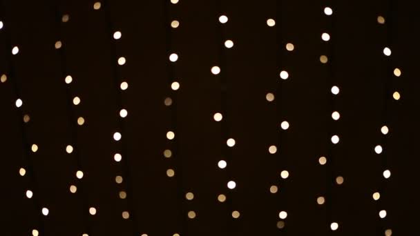 Luzes de Natal desfocadas — Vídeo de Stock