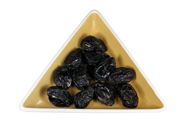 Prunes on Dish — Stock Photo, Image