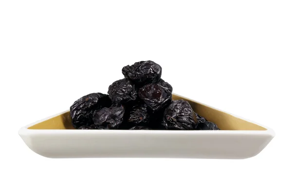 Plate of Prunes — Stock Photo, Image