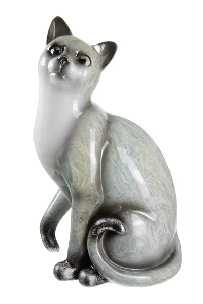 Estatueta de gato de porcelana Fotos De Bancos De Imagens