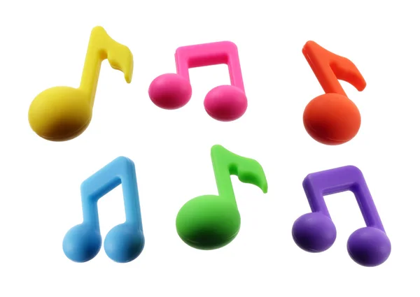 Notas musicales a color — Foto de Stock