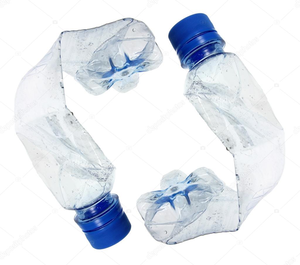 Recycle Concept with Plastic Water Bottles