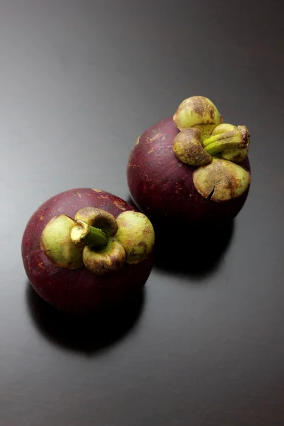 Fresh Whole Mangosteens — Stock Photo, Image