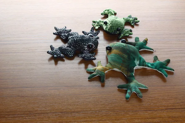 Zabawka żaba figurki — Zdjęcie stockowe