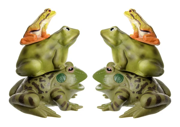 Stacks of Frog Figurines — Stock Photo, Image