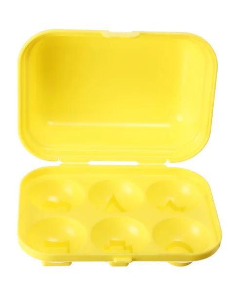 玩具鸡蛋盒 免版税图库图片