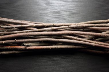 Tahta Arkaplanda Birkaç Sopa