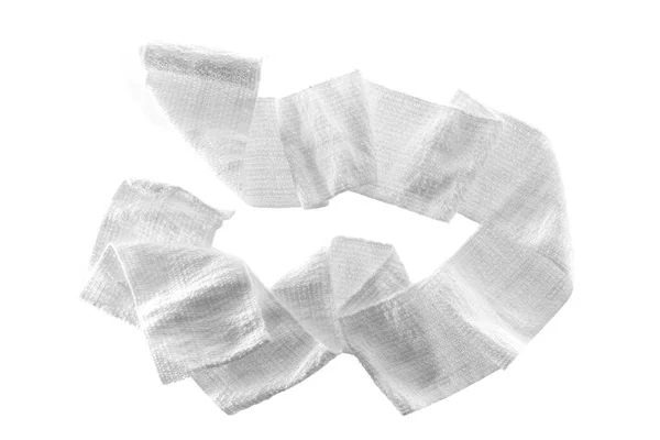 Tira Bandagem Fundo Branco — Fotografia de Stock