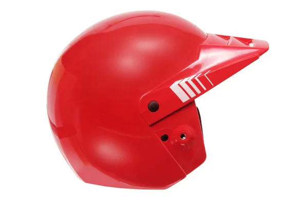 Casco de carreras rojo — Foto de Stock