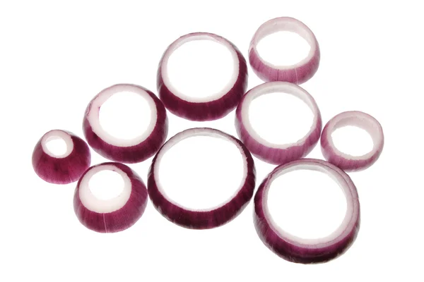 Rings of Red Onion — Stock Photo, Image