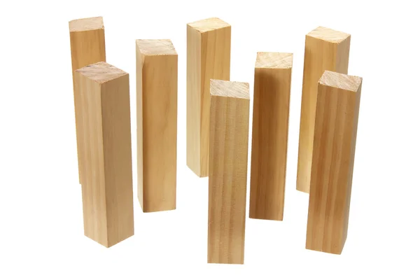 Pila di blocchi di legno — Foto Stock