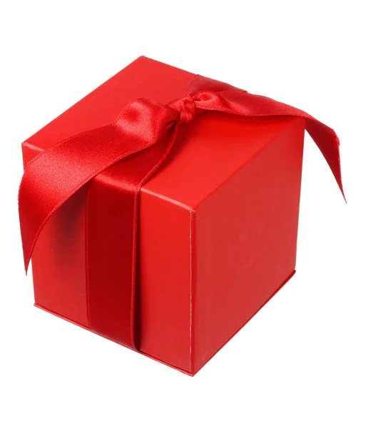 Caja de regalo roja Imágenes De Stock Sin Royalties Gratis