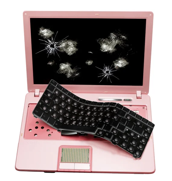 Broken Laptop — Stock Photo, Image