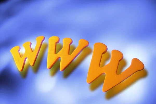 W W W 字母 — 图库照片