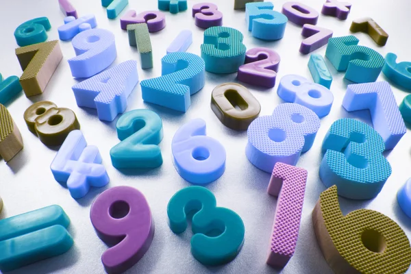 Números de plástico — Fotografia de Stock