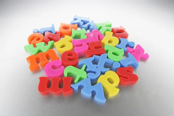 Plastic Alphabets — Stock Photo, Image