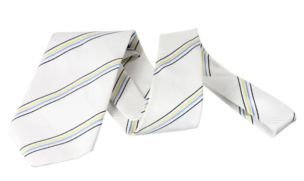 White Pinstriped Necktie — Stock Photo, Image