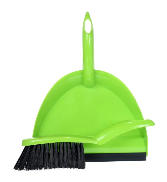 Dust Pan with Brush — Stock Photo, Image