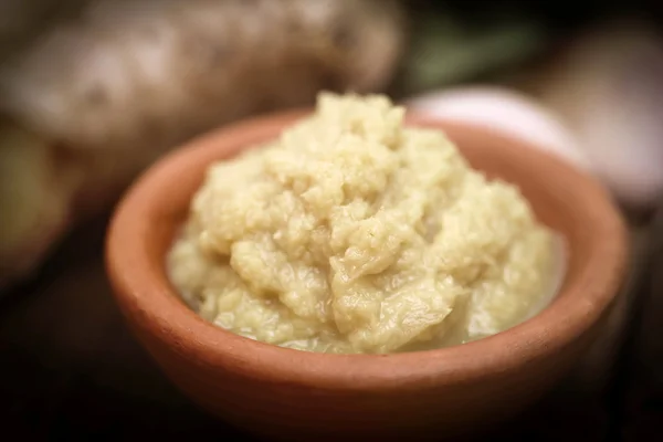 Fechar de purê de gengibre — Fotografia de Stock