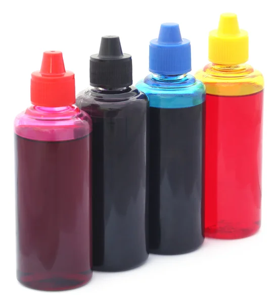 Impresora botellas de tinta — Foto de Stock