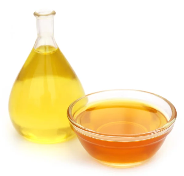 Cooking oil in different containers — Stock Photo, Image