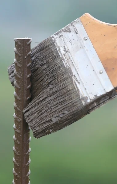 Schilderij van een ijzeren staaf — Stockfoto