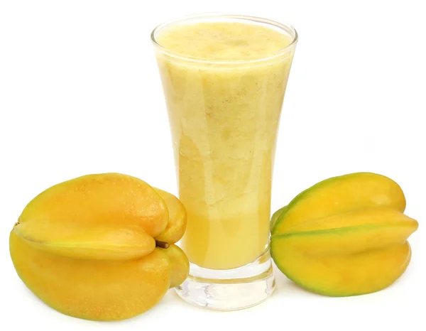 Close up of Carambola juice — Stock Photo, Image