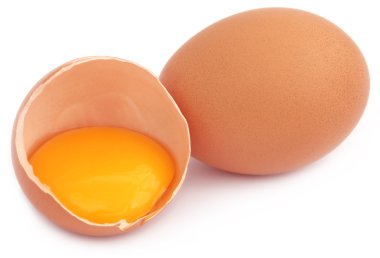 Kırık yumurtaya yakın çekim