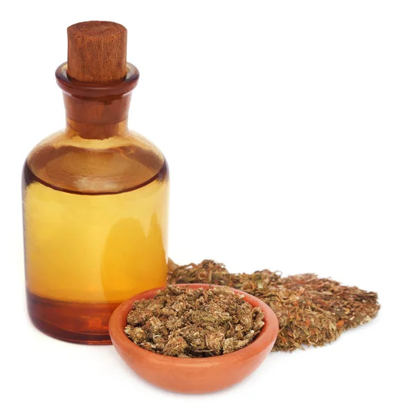 Cannabis medicinal com óleo de extrato — Fotografia de Stock