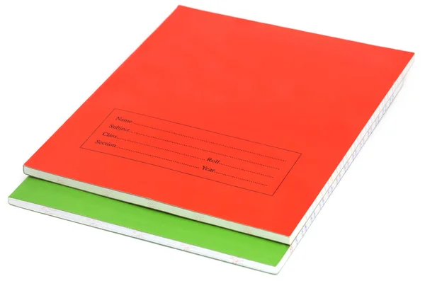 Primer plano de los cuadernos escolares — Foto de Stock
