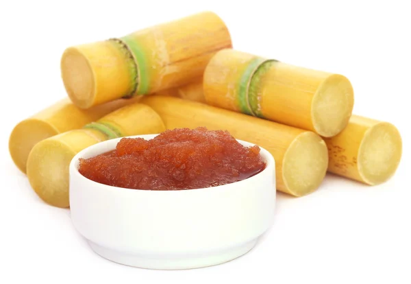 Molasses with sugarcane — Stock Photo, Image